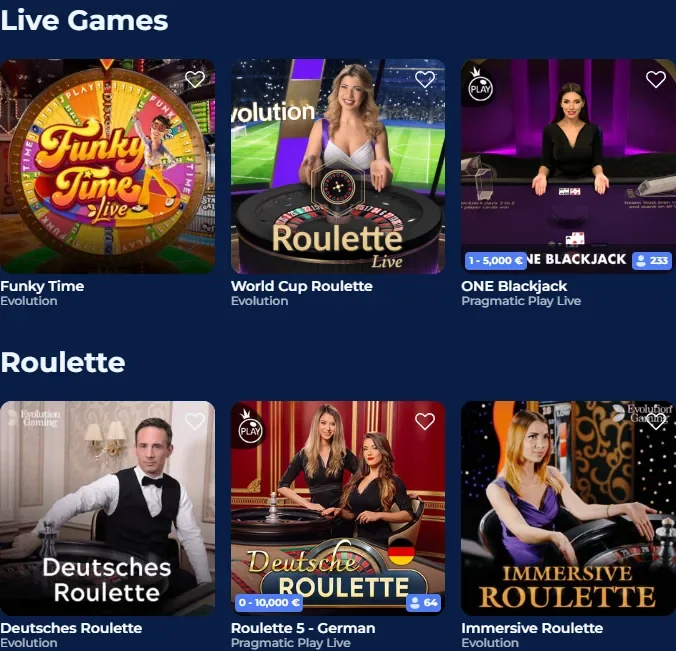 Live casino tafel met dealer in HD studio omgeving